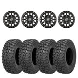 Sedona Black Sano Beadlock & Sedona Trail Saw Wheel & Tire Kit