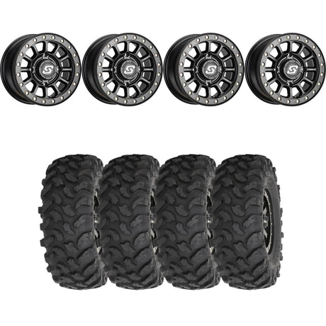 Sedona Black Sano Beadlock & System 3 Offroad XTR370 Wheel & Tire Kit