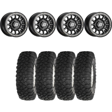 Sedona Black Sano Beadlock & System 3 XC450 Radial Wheel & Tire Kit