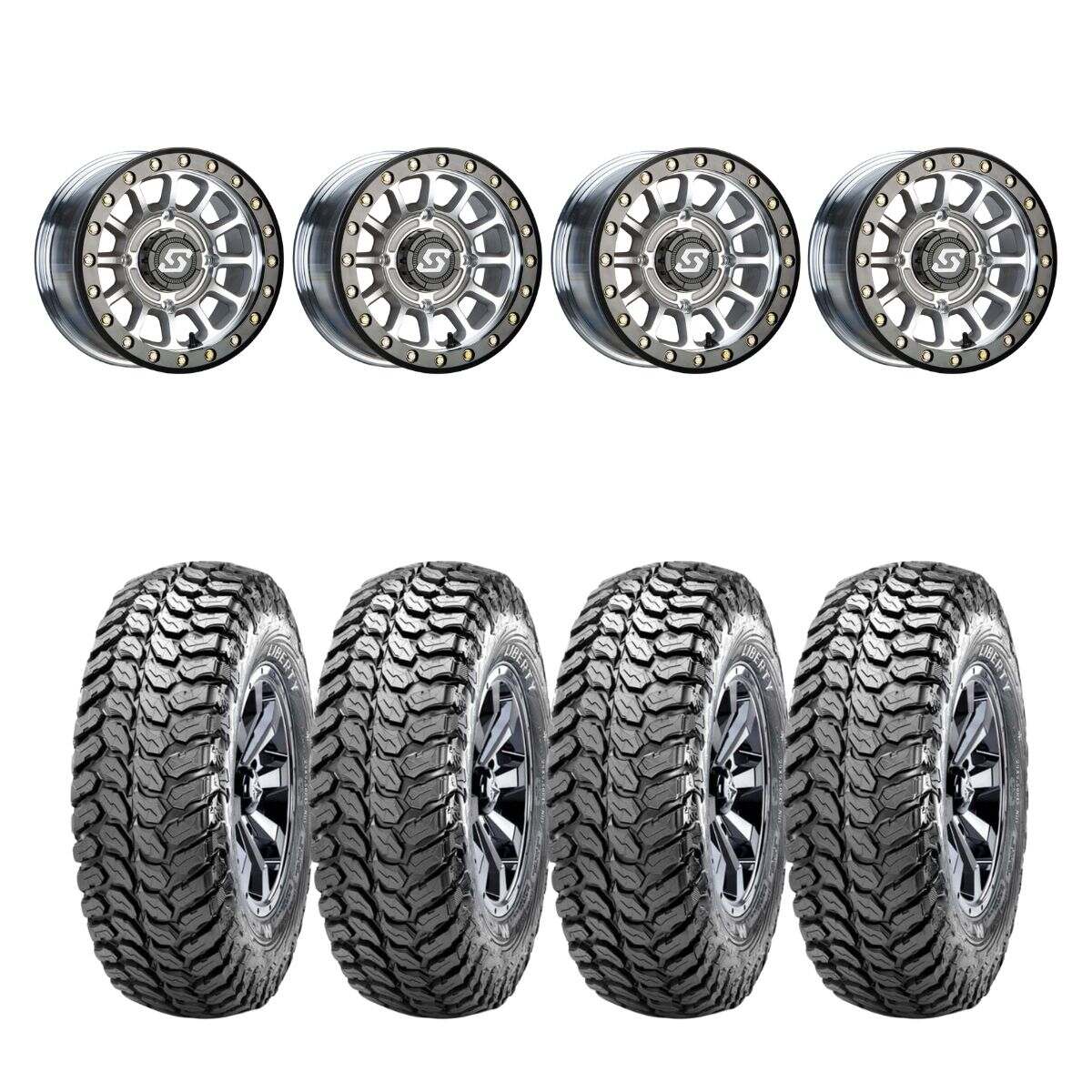 Sedona Machined Sano Beadlock & Maxxis Liberty Performance Off Road Wheel & Tire Kit