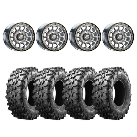 Sedona Machined Sano Beadlock & Maxxis Radial Carnivore Wheel & Tire Kit