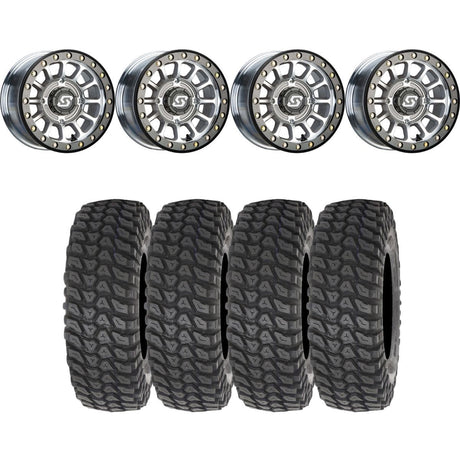 Sedona Machined Sano Beadlock & System 3 XCR350 Radial UTV Wheel & Tire Kit