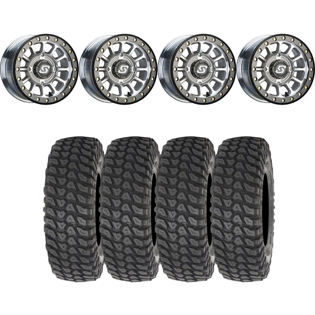 Sedona Machined Sano Beadlock & System 3 XCR350 Radial UTV Wheel & Tire Kit