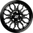 Sedona Onyx Non-Beadlock Wheel - Black/Machined