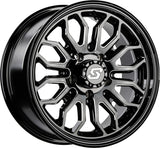 Sedona Onyx Non-Beadlock Wheel - Black/Machined