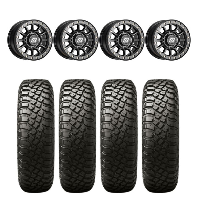 Sedona Sano Black Beadlock & BFGoodrich T/A KM3 UTV Mud-Terrain Wheel & Tire Kit