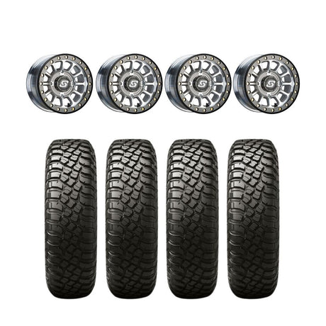 Sedona Sano Machined Beadlock & BFGoodrich T/A KM3 UTV Mud-Terrain Wheel & Tire Kit