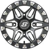 Sedona Split 6 Beadlock Wheel - Black/Machined