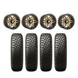 Sedona Split 6 Black/Bronze Beadlock & BFGoodrich T/A KM3 UTV Mud-Terrain Wheel & Tire Kit