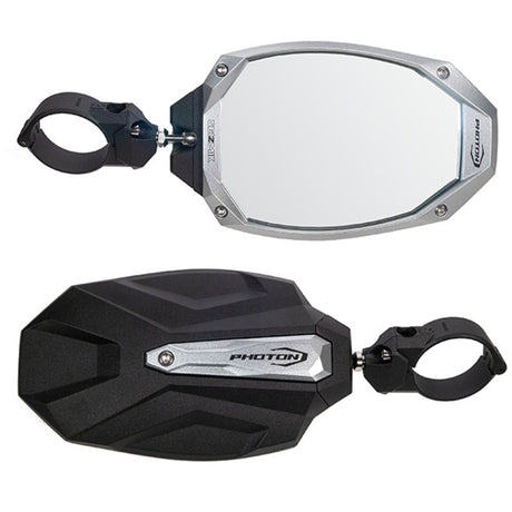 Seizmik '01-'26 CF Moto ZForce 1.75" Photon Side View Mirror w/ Body & Bezel Round Tube - Pair