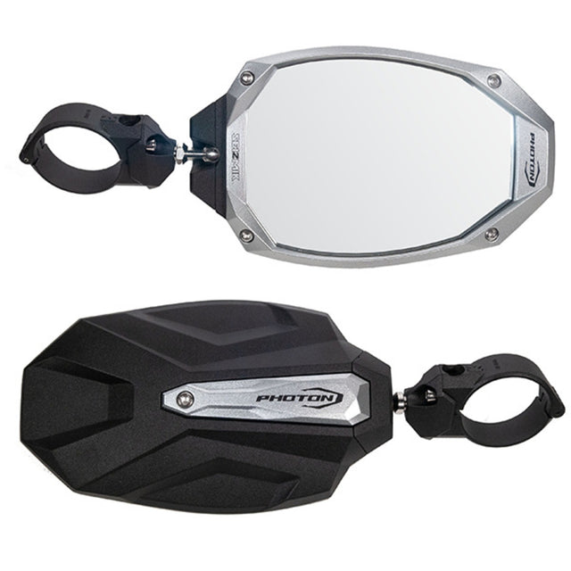 Seizmik '01-'26 CF Moto ZForce 1.75" Photon Side View Mirror w/ Body & Bezel Round Tube - Pair