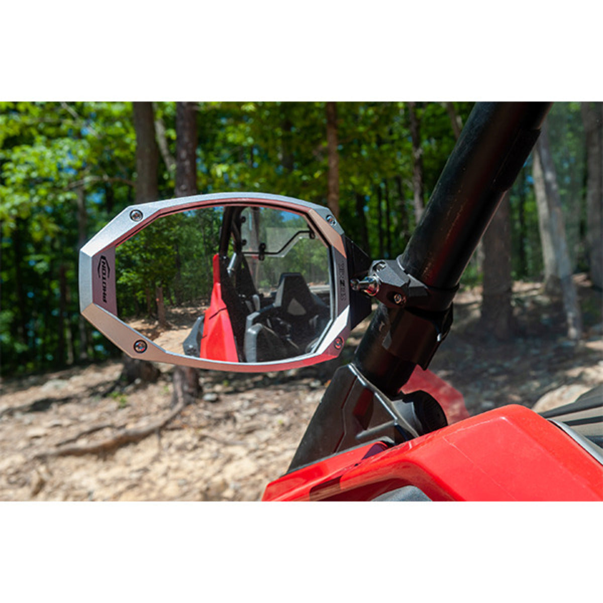 Seizmik '01-'26 CF Moto ZForce 1.75" Photon Side View Mirror w/ Body & Bezel Round Tube - Pair