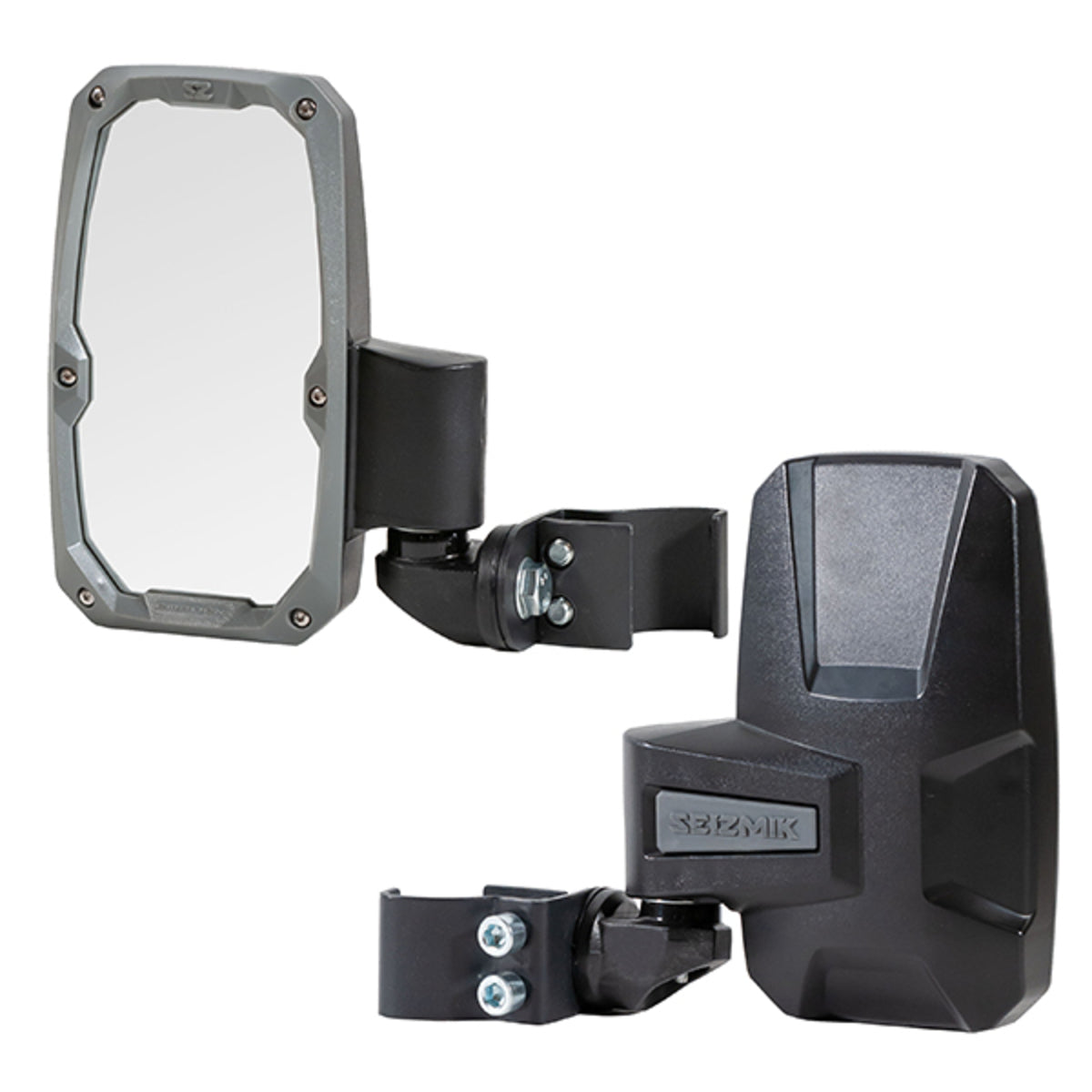 Seizmik '01-'26 CF Moto ZForce Embark Side View Mirror 1.75" w/ ABS Body & Bezel Round Tube - Pair