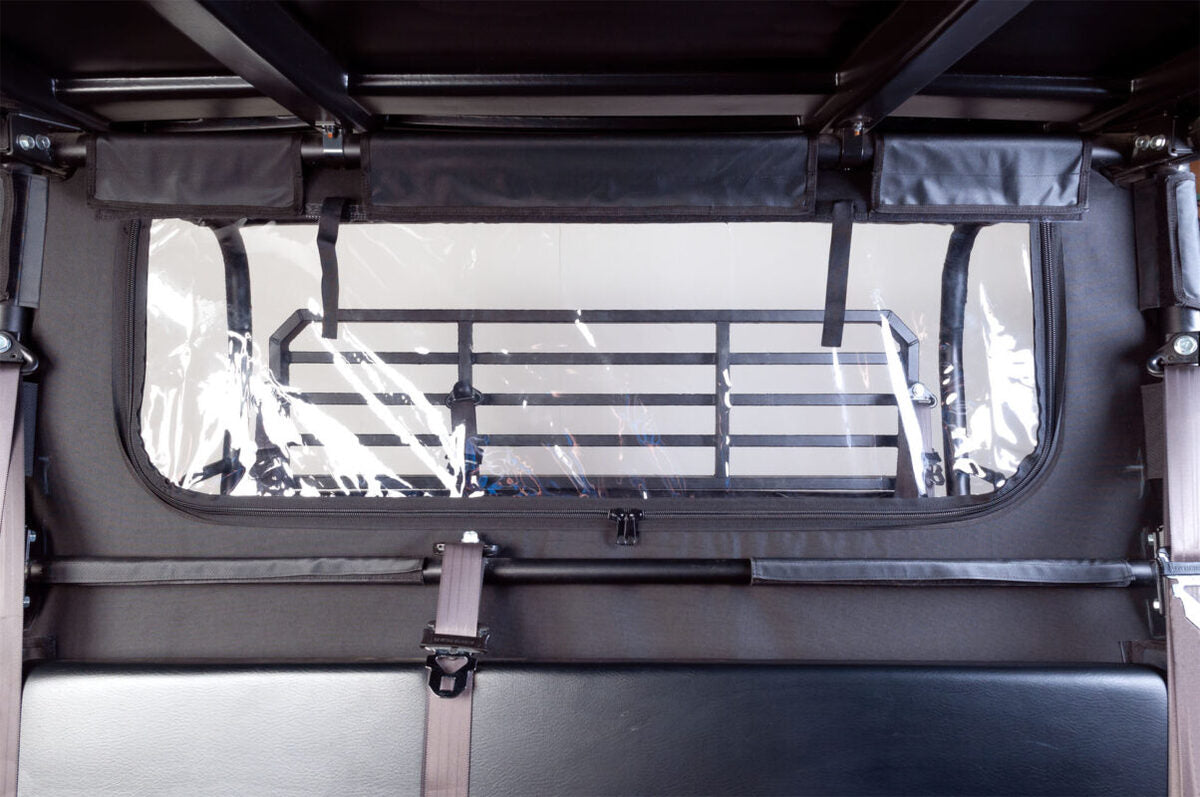 Seizmik '15-'18 Kawasaki Mule Pro FX/FXT Soft Rear Windshield & Dust Panel