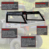 Seizmik '15-'26 Polaris Ranger Crew XP 1000 Half Height Bed Rack