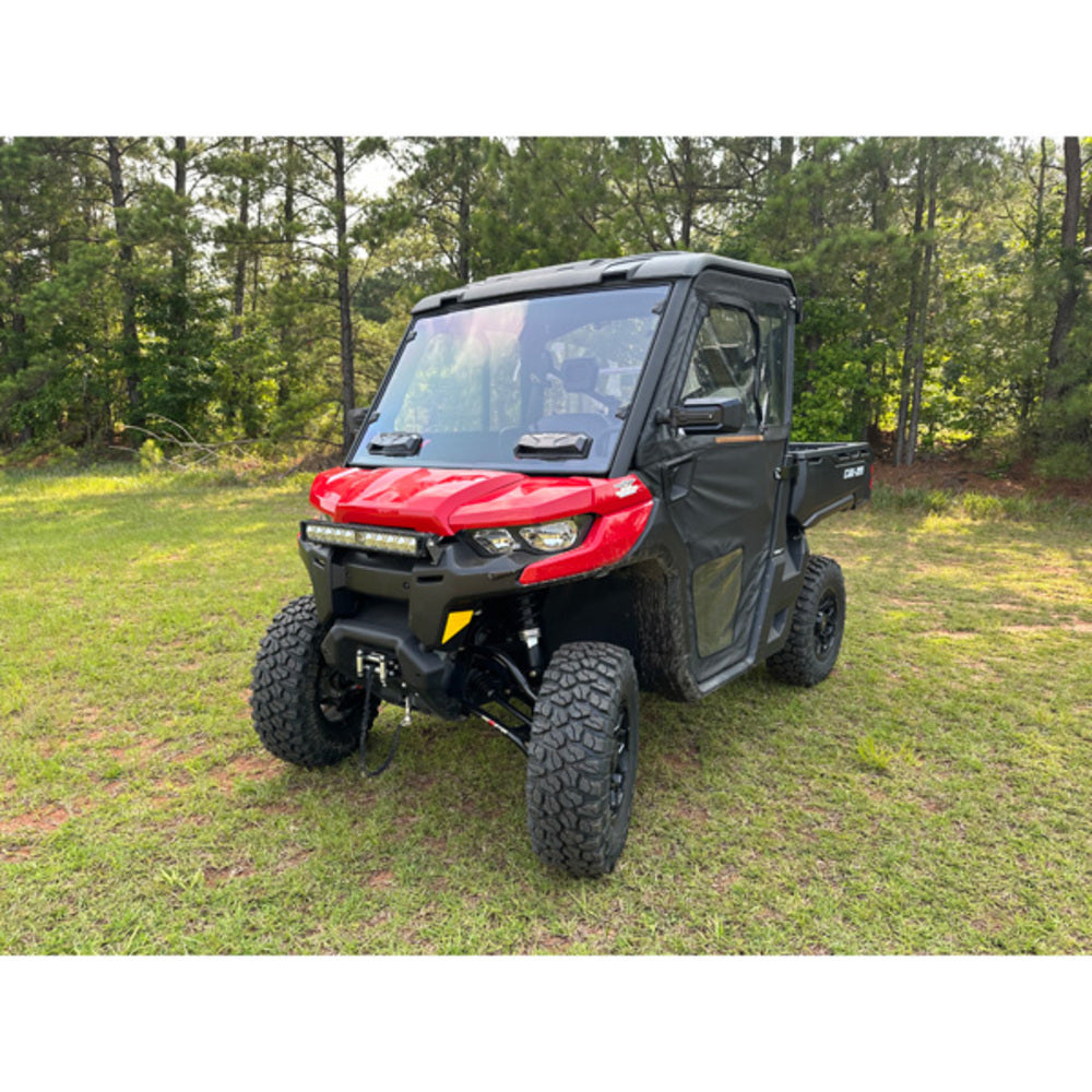 Seizmik '16-'26 Can-Am Defender HD7 Toolless Versa-Vent Scratch Resistant Windshield Kit