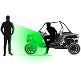 Seizmik 2″ Round Tube Pursuit Night Vision Series Side Cast Aluminum View Mirror - Pair