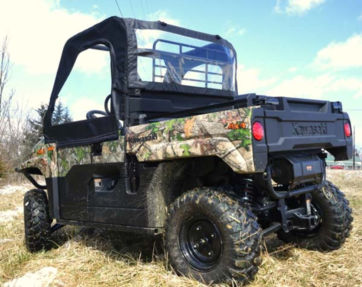 Seizmik '20-'25 Kawasaki Mule Pro-MX Soft Doors and Rear Windshield w/ Zipper