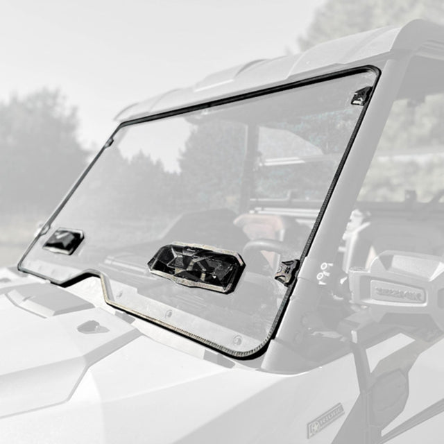 Seizmik '24-'25 Kawasaki Ridge Front Toolless UV Resistant Polycarbonate Windshield