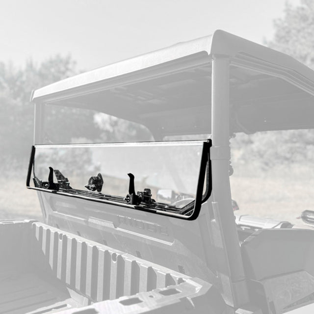 Seizmik '24-'25 Kawasaki Ridge Ranch UV Resistant Polycarbonate Rear Folding Windshield