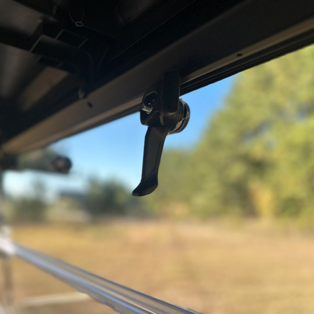 Seizmik '24-'25 Kawasaki Ridge Ranch UV Resistant Polycarbonate Rear Folding Windshield