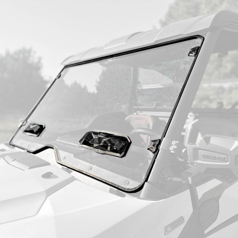 Seizmik '24-'25 Kawasaki Ridge Toolless Versa-Vent Scratch Resistant Polycarbonate Windshield