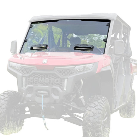 Seizmik '25 CF Moto UForce U10 Pro Toolless Versa-Vent Scratch Resistant Hard Coated Windshield