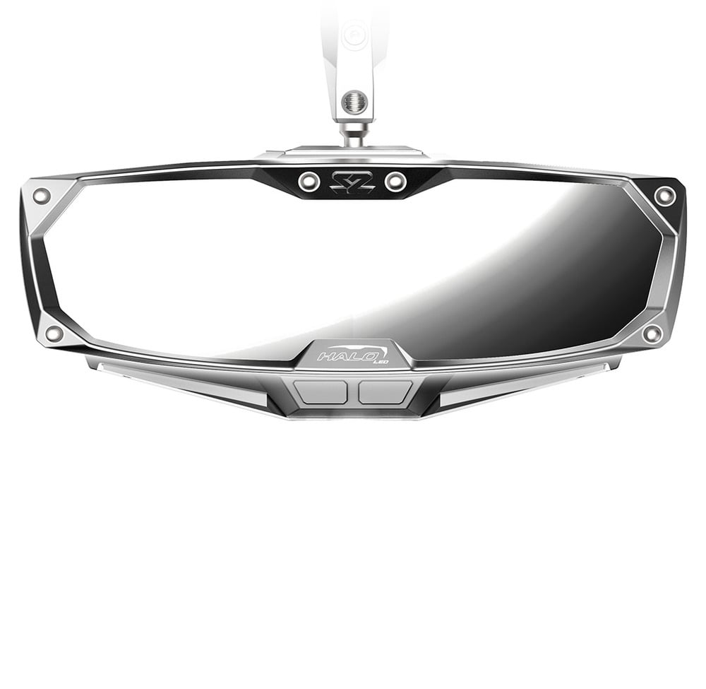 Seizmik Can-Am X3 Halo-RA LED Rearview Mirror with Cast Aluminum Bezel