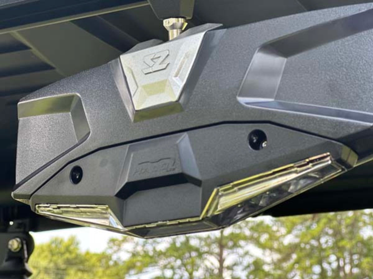 Seizmik CF Moto Halo-RA LED Rearview Mirror with Cast Aluminum Bezel