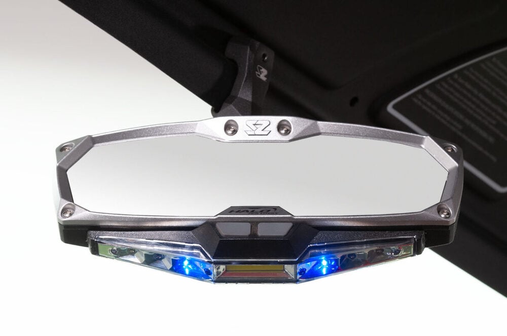 Seizmik Polaris Pro-Fit Header Panel Halo-RA LED Rearview Mirror with Cast Aluminum Bezel