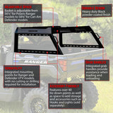 Seizmik Polaris Ranger & Can-Am Defender Half Height Bed Rack