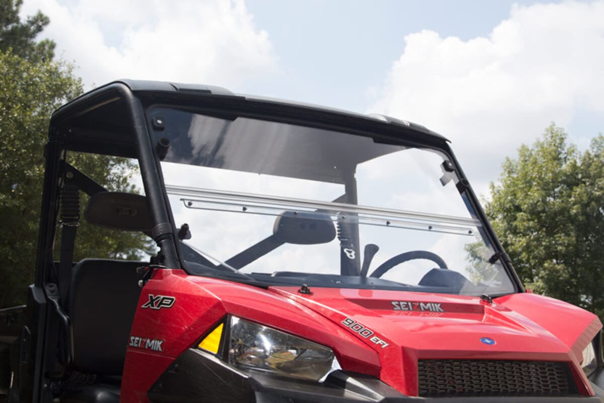 Seizmik Polaris Ranger Full Size Pro-Fit Windshield Versa-Fold - Hard Poly