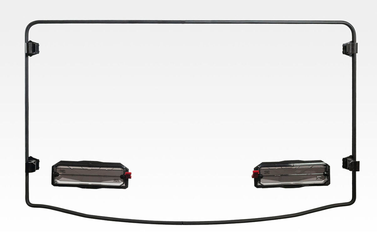 Seizmik Polaris Ranger Pro-Fit Full Size Toolless Versa-Vent Windshield - Scratch Resistant Polycarbonate