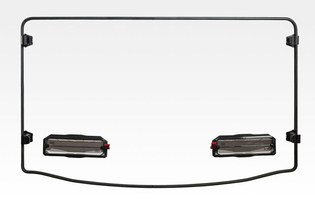 Seizmik Polaris Ranger Pro-Fit Full Size Toolless Versa-Vent Windshield - Scratch Resistant Polycarbonate