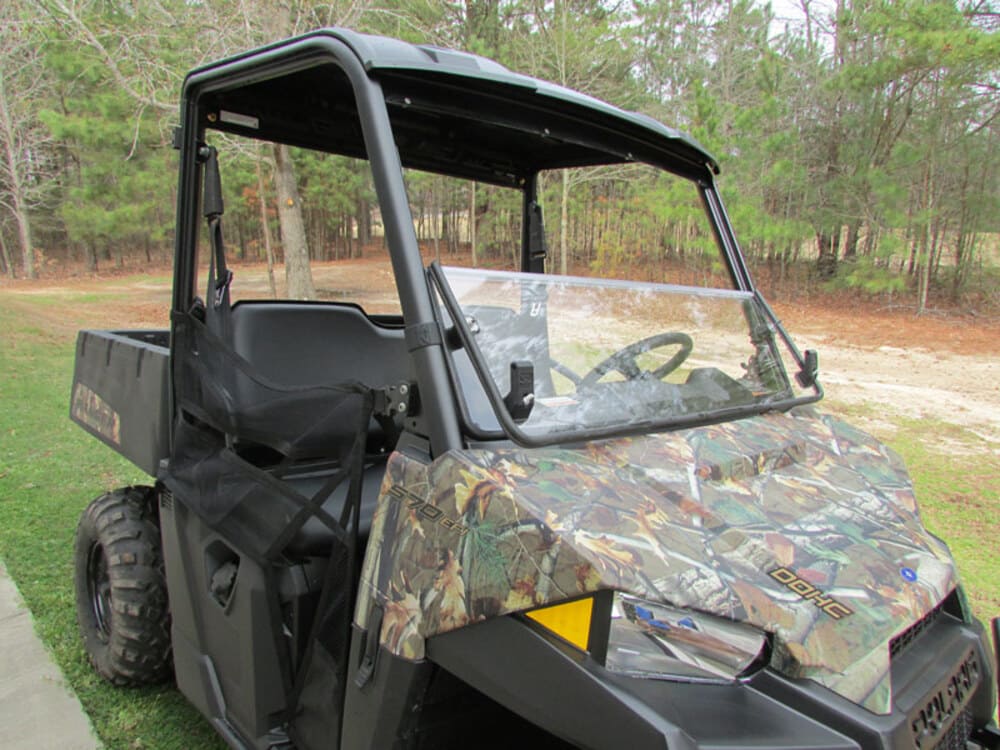 Seizmik Polaris Ranger Pro-Fit Mid-Size Versa-Fold Uncoated Poly Windshield