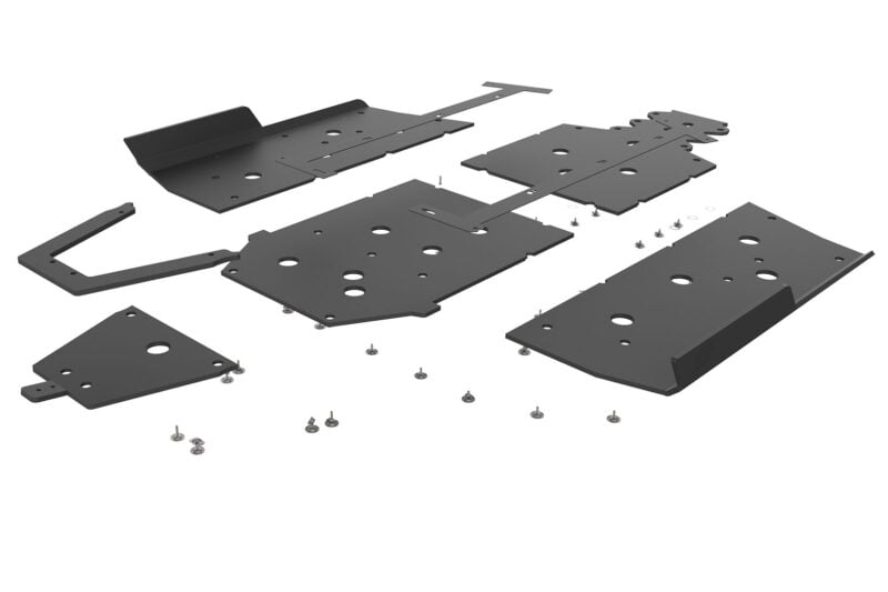 Seizmik Polaris Ranger XP 1000 UHMW Skid Plate Kit with Integrated Tree Kickers/Rock Sliders