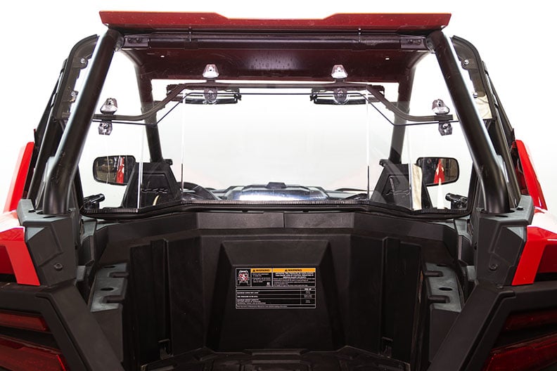 Seizmik Polaris RZR Pro XP Hard Rear Windshield - Hard Coated Poly