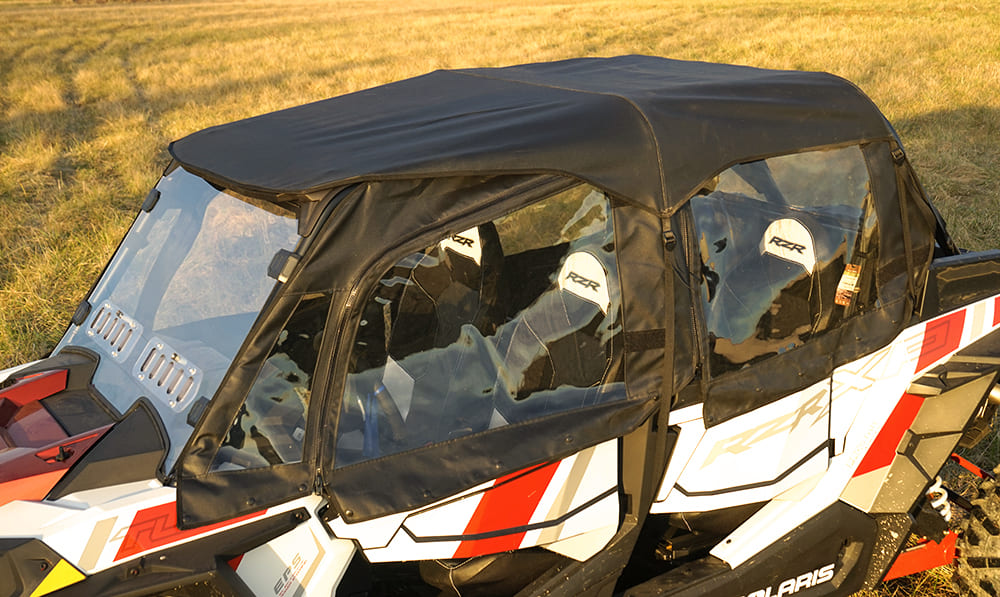 Seizmik Polaris RZR XP 4 1000/XP 4 Turbo Upper Soft Doors, Rear Window & Roof