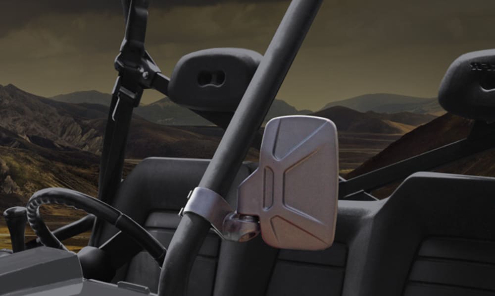 Seizmik UTV Side View Mirror (Pair – ABS) - 1.5″ Round Tube