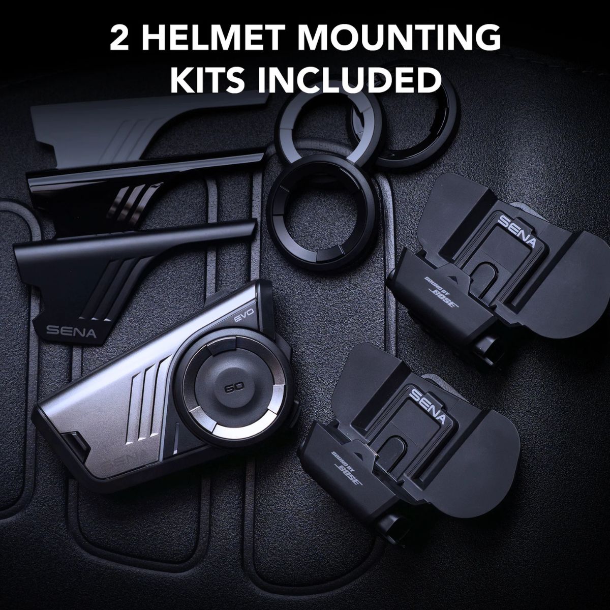 SENA 60S EVO Motorcycle Communication Headset w/ Sound Bose/Wave/Mesh & Bluetooth Intercom