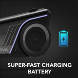 SENA 60S Motorcycle Communication Headset w/ 2nd Gen Sound Harman Kardon/Wave/Mesh & Bluetooth Intercom