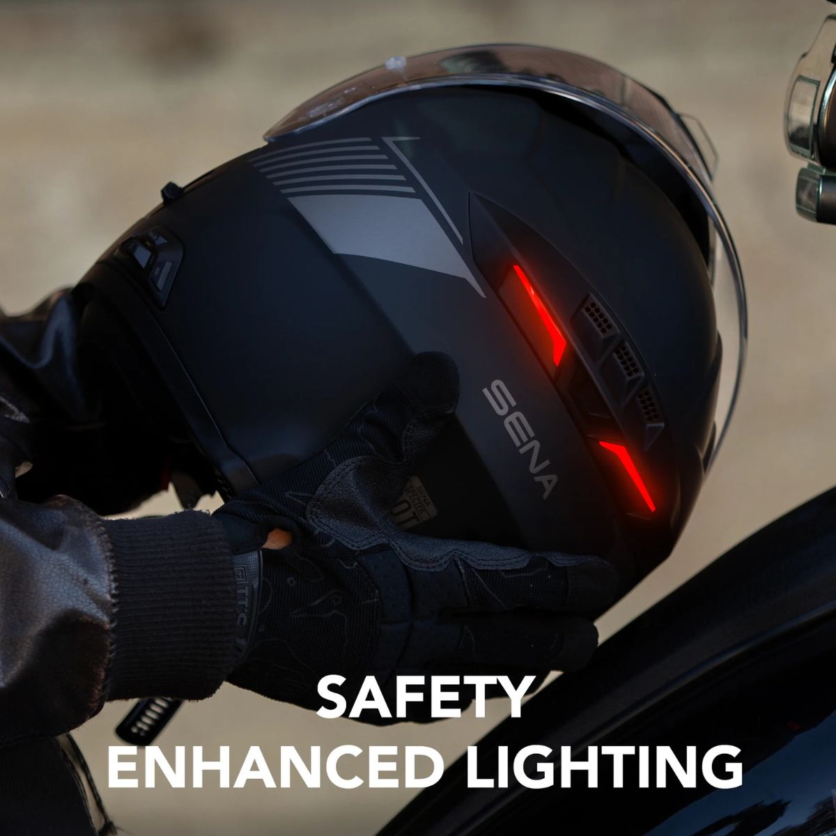 SENA Motorcycle Specter Modular Smart Communication Helmet w/ Mesh Intercom