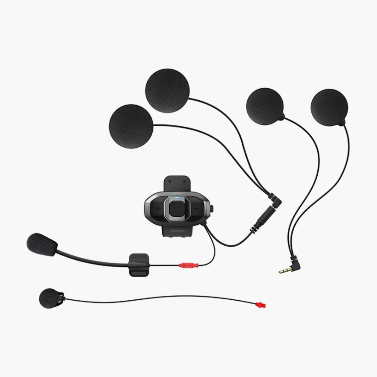 SENA SF4 Motorcycle Bluetooth Communication System w/ Dual Speaker Sets