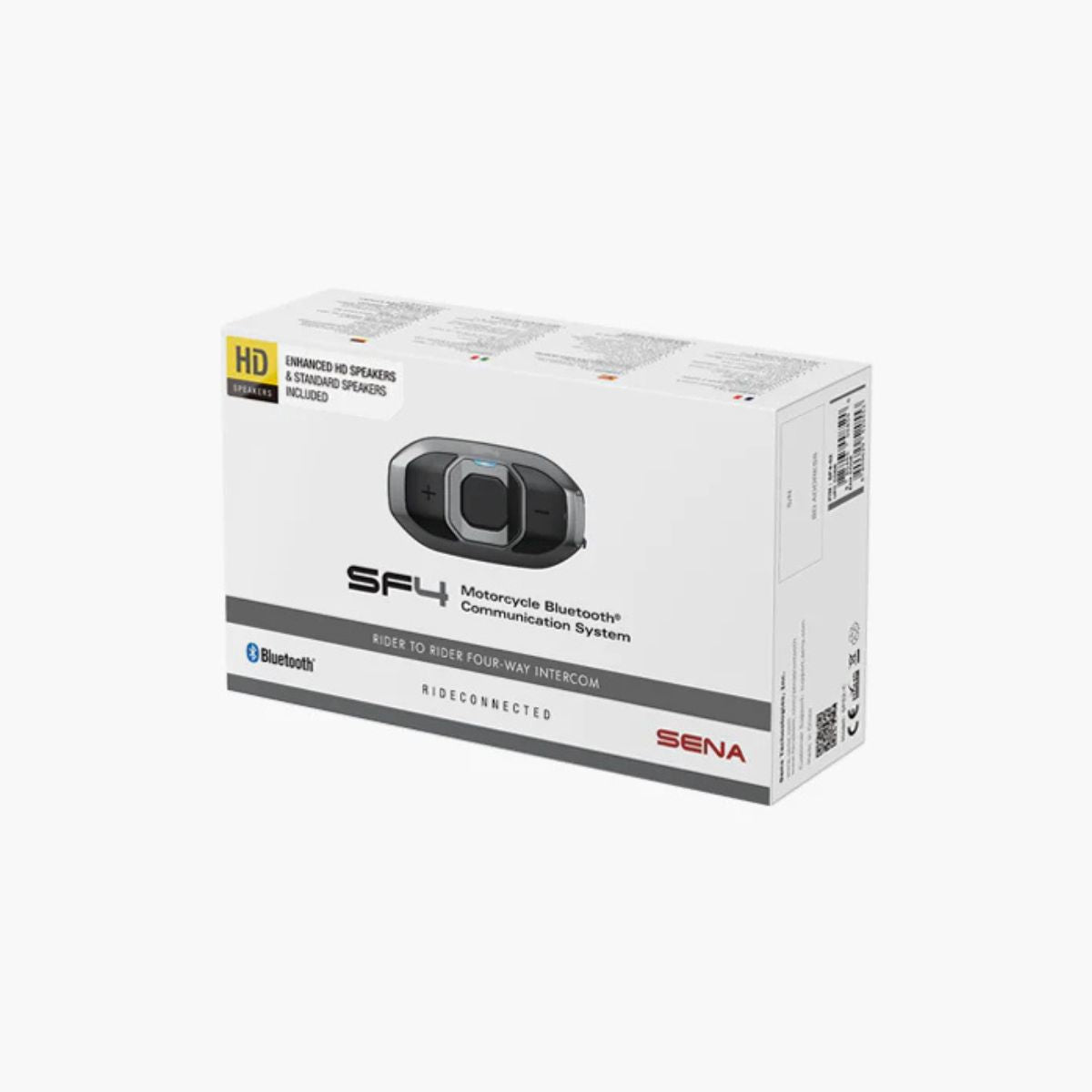 SENA SF4 Motorcycle Bluetooth Communication System w/ Dual Speaker Sets