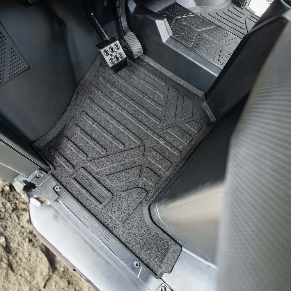 Smartliner '18-'24 Polaris Ranger 1000 6 Seater Custom Fit Rugged Rubber Floor Liners