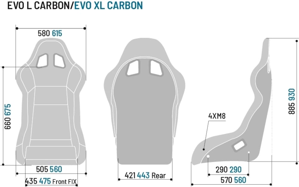 Sparco EVO XL Carbon Seats