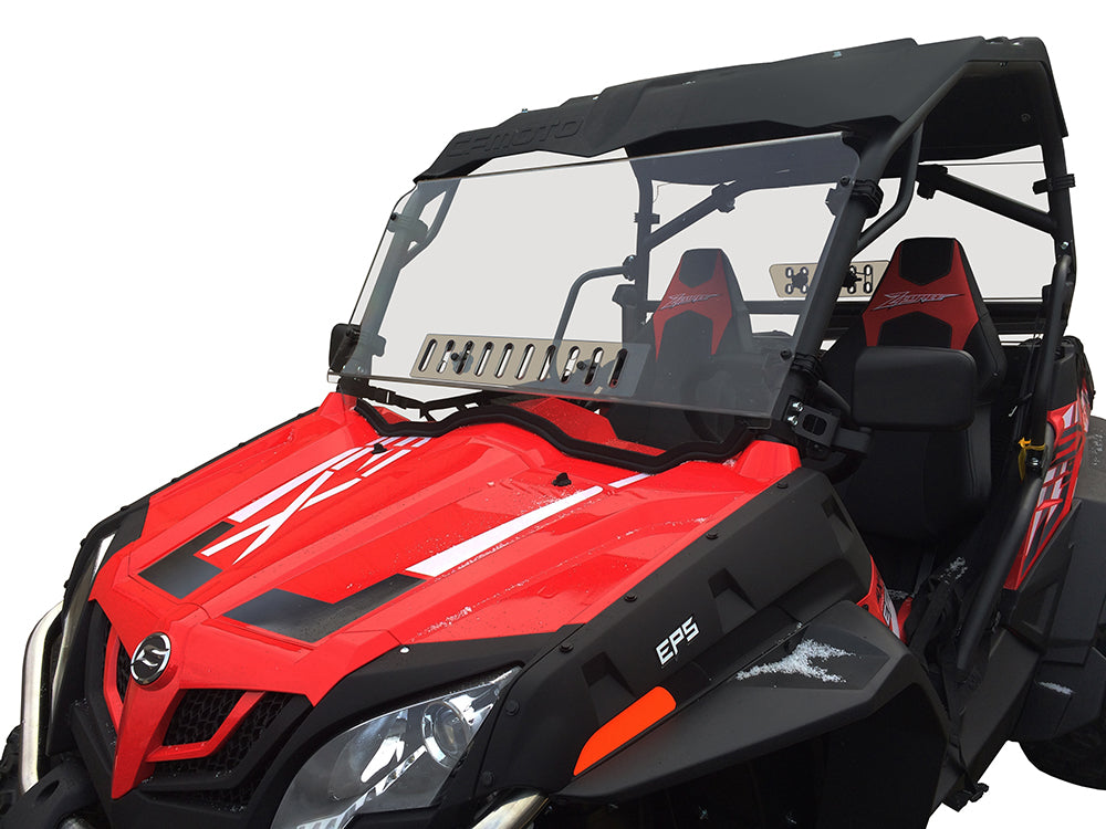 Spike '15-'23 CF Moto Z Force Full Venting Windshield - Hard Coated