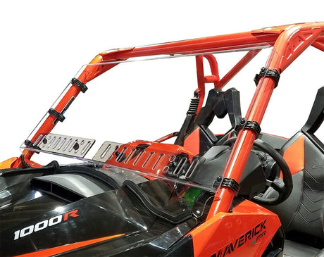 Spike Can-Am Maverick Full Windshield with Dual Sliding Vents - Closeout