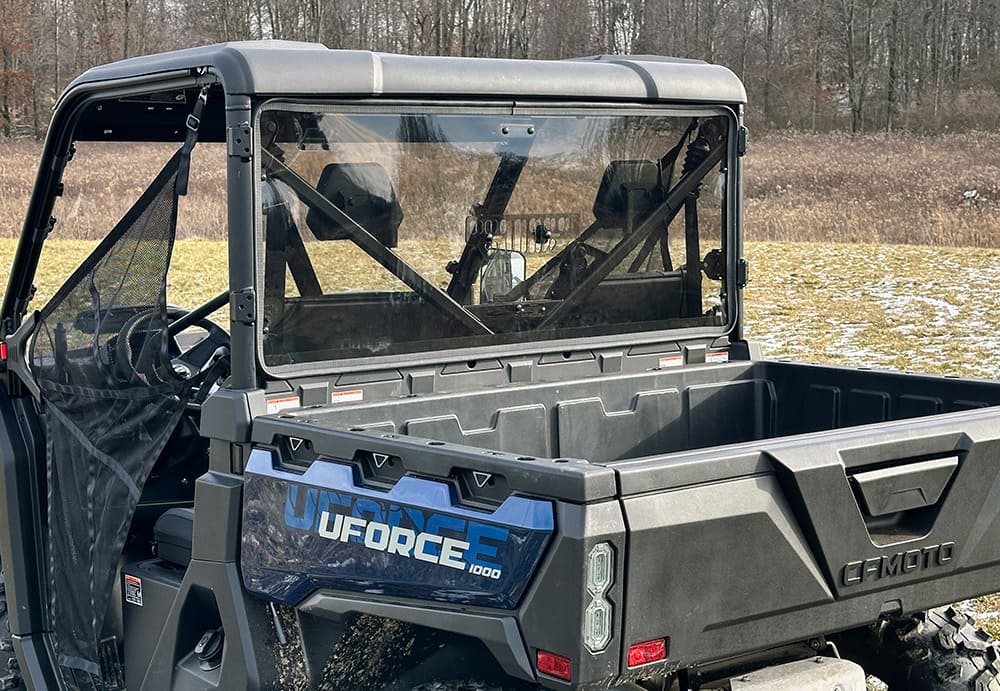 Spike CF Moto U-Force 1000 Rear Vented/Tinted Windshield - General Purpose