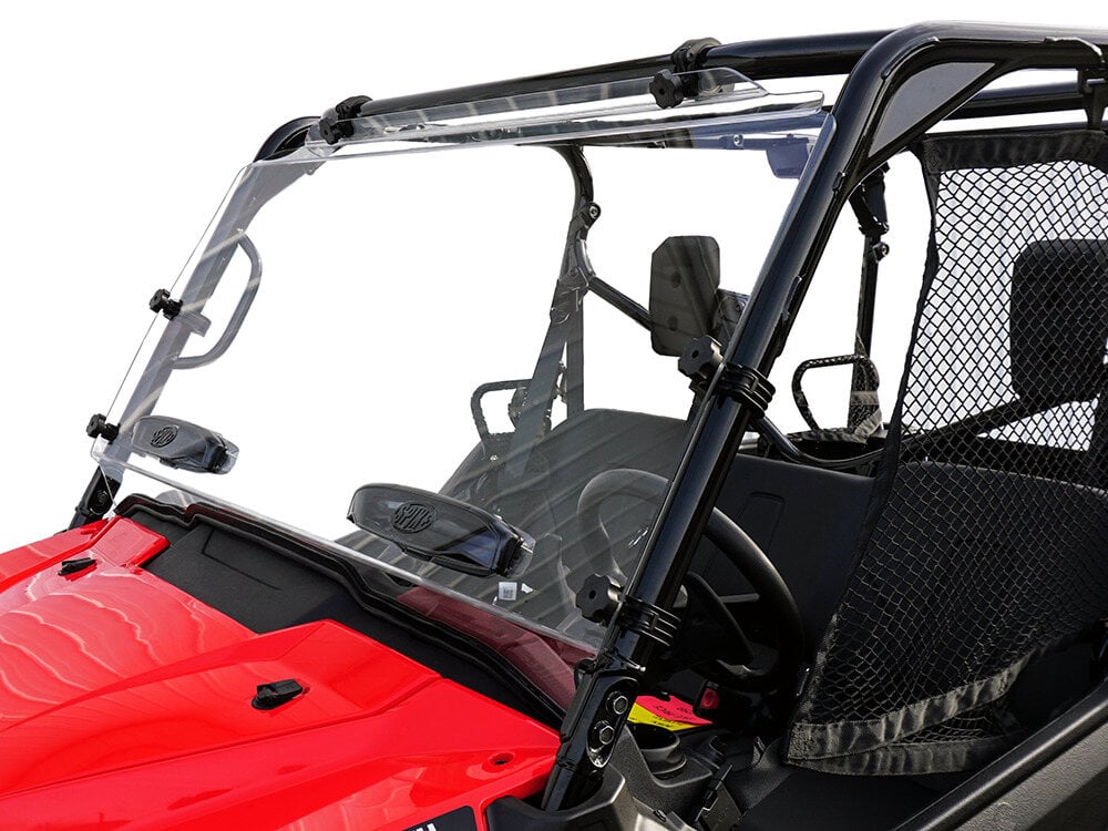 Spike Honda Pioneer 1000 TRR Windshield with Dual Comfort Flow Vents - Hard Coated